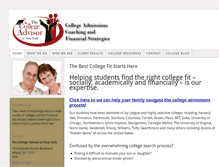 Tablet Screenshot of collegeadvisorny.com